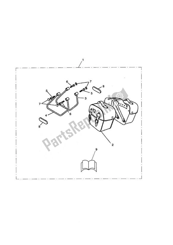 All parts for the Saddlebag, Large, Kit of the Triumph America Carburettor 790 2002 - 2007
